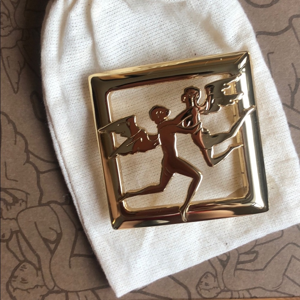 NWT Piero Guidi alternative gold belt buckle head